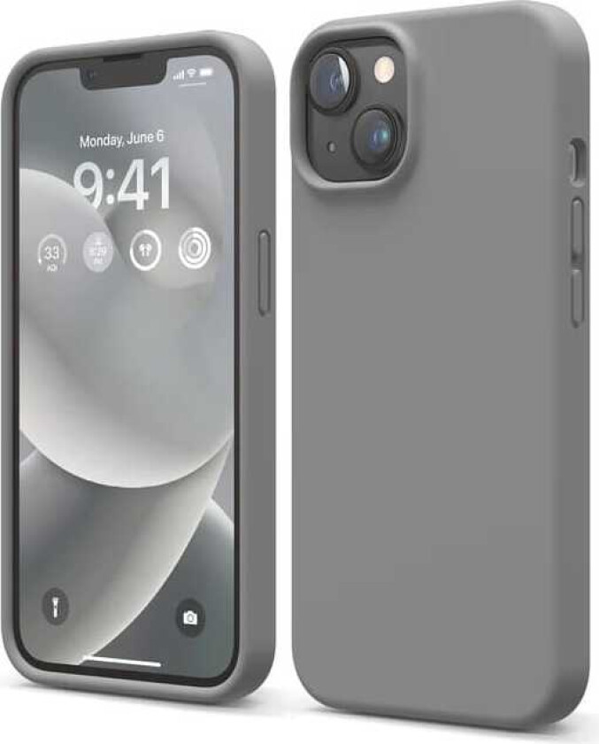 silikondeksel (iPhone 14 Plus) - Mørk grå