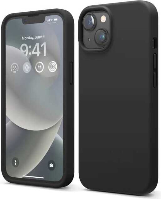 silikondeksel (iPhone 14 Plus) - Svart