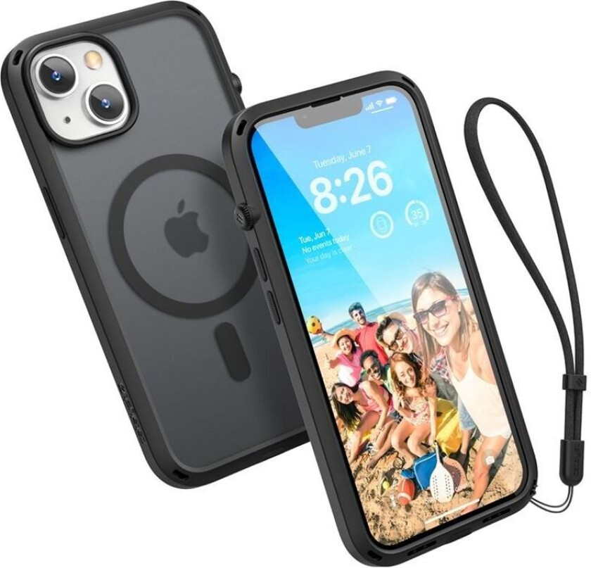 Influence-deksel med MagSafe (iPhone 14) - Svart