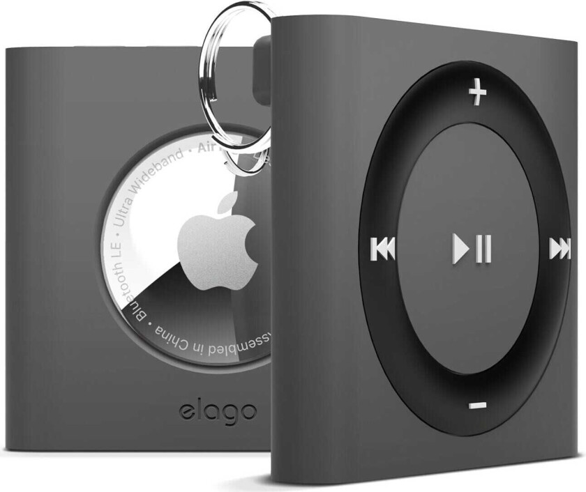 W7 AirTag-deksel med nøkkelring - Grå