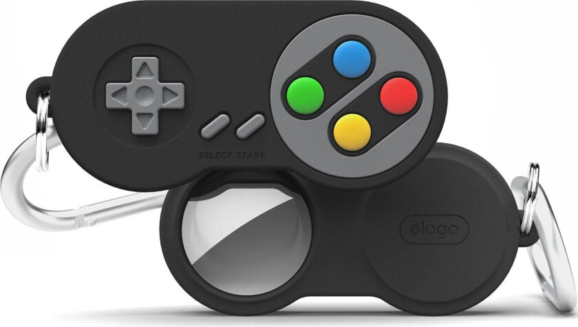 W5 AirTag etui med nøkkelring - Svart