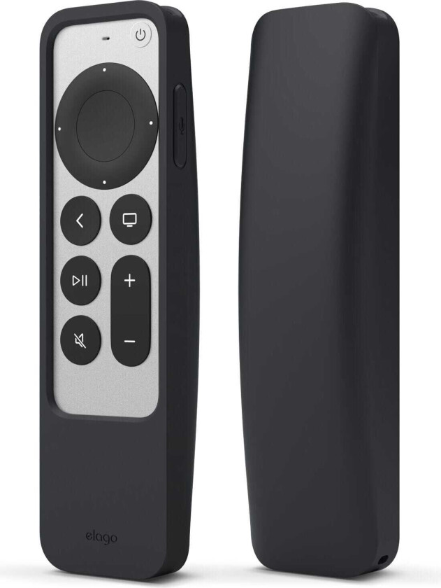 R5 Intelli Case (Siri Remote gen 3/2) - skall - silikon - Svart