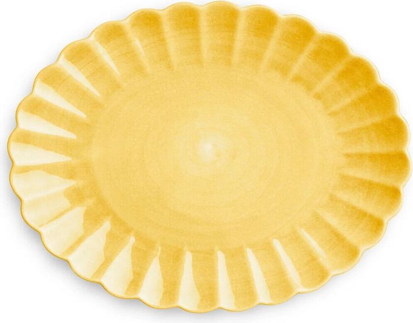 Oyster fat 30 x 35 cm Gul