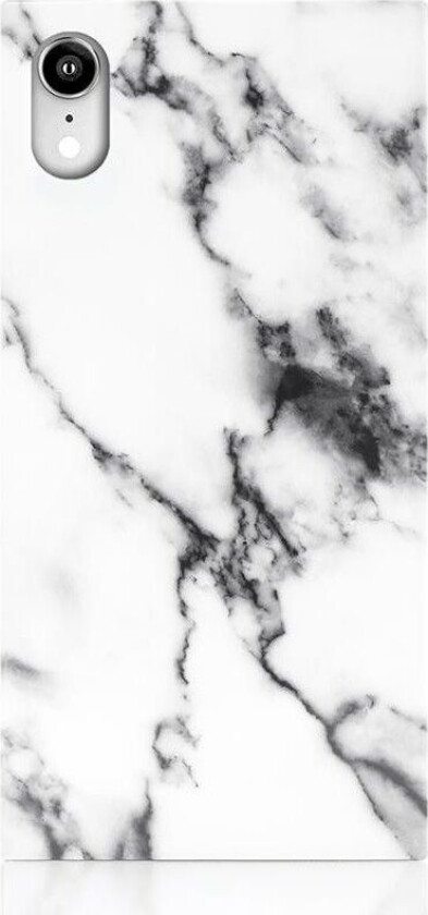 Square Case - Marble (iPhone Xr) - Hvit
