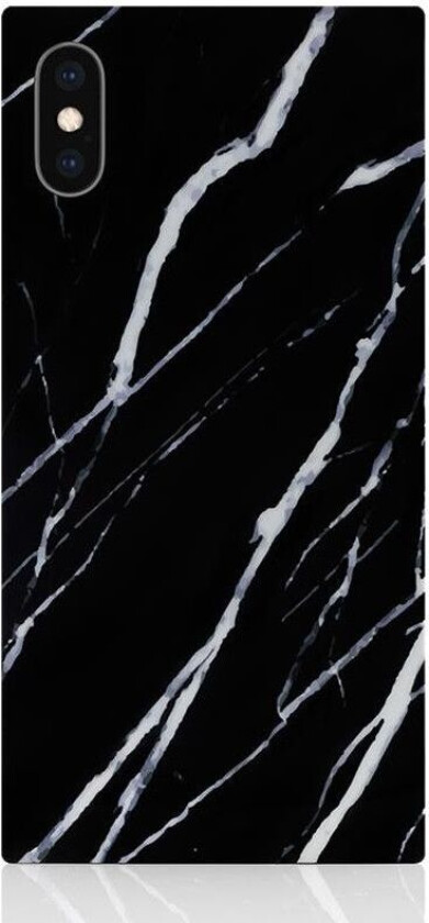 Square Case - Marmor (iPhone X /Xs) - Svart