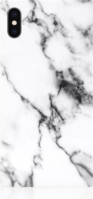 Square Case - Marble (iPhone Xs Max) - Hvit