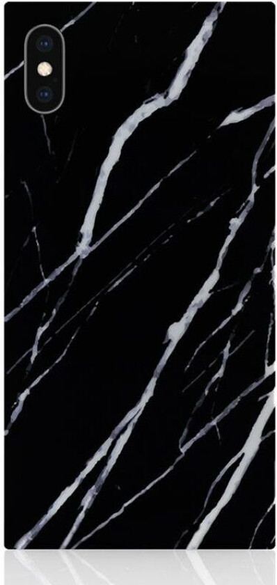 Square Case - Marble (iPhone Xs Max) - Svart