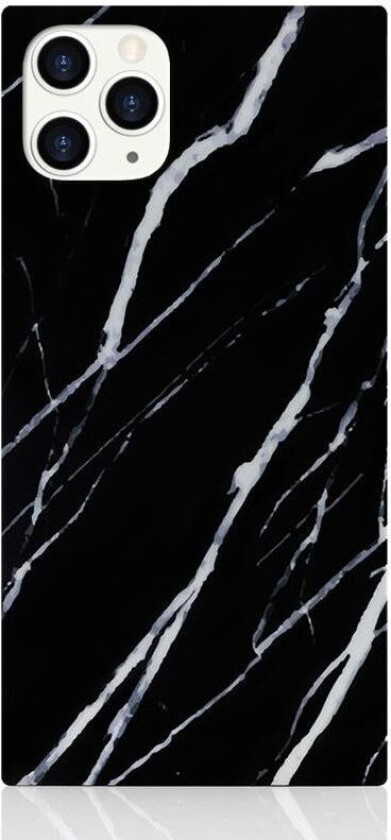 Square Case - Marble (iPhone 11 Pro Max) - Svart