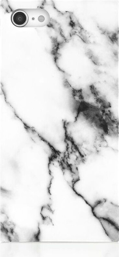 Square Case - Marmor (iPhone SE3 /SE2/8/7) - Hvit