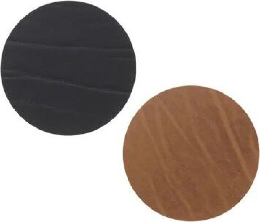 Lind DNA Buffalo glassunderlag vendbar circle 1 stk. svart-natur