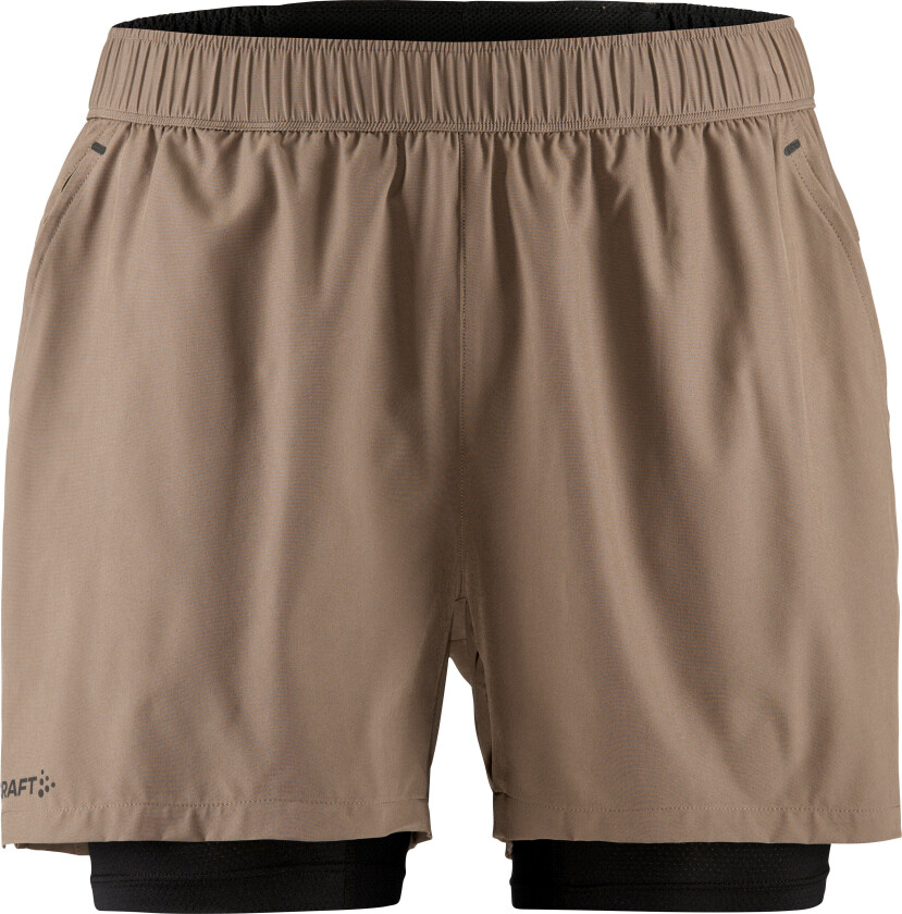 Adv Essence 2-in-1 Stretch Shorts, treningsshorts, herre Dk Clay
