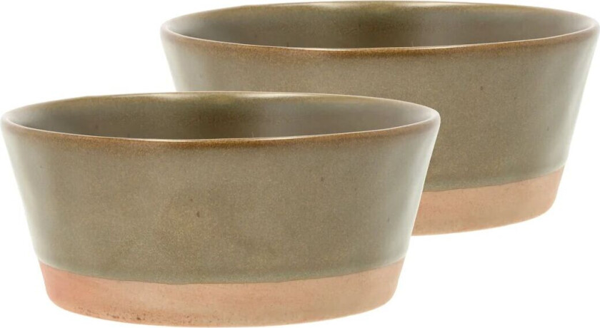 Evig skål Ø 15 cm 2-pakning Brun