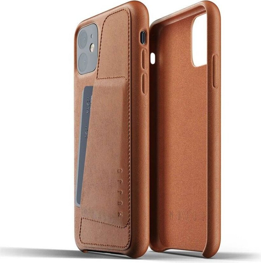 Full Leather Wallet Case (iPhone 11) - Brun