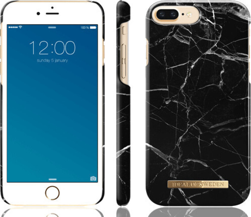 iDeal Of Sweden Fashion Marble (iPhone 8/7 Plus) - Svart