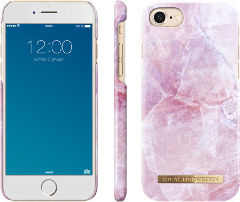 iDeal Of Sweden Fashion Marble (iPhone SE3/SE2/8/7) - Rosa