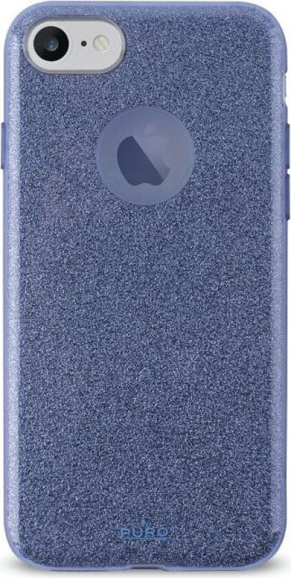 Glitter Cover (iPhone SE3/SE2/8/7) - Mörkblå