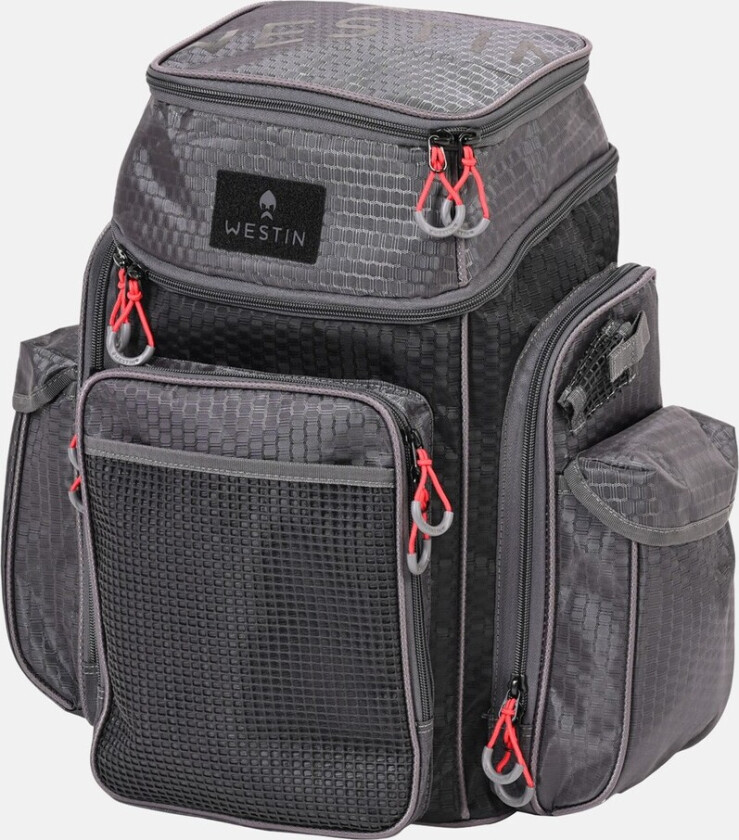 W4 BACKPACK PLUS 2 BOXES LARGE, TITANIUM BLACK, L, Fiskeverktøy