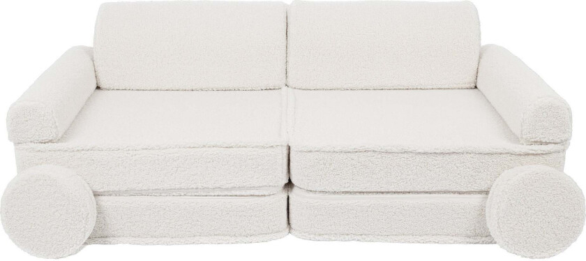 Meowbaby Play Bearly Premium Byggbar Sofa, Cream - Sittemøbler - 100% Polyester