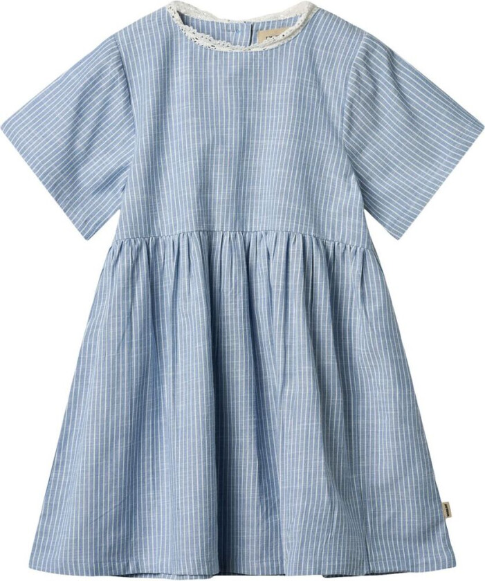 Elma Kjole Blue Stripe | Blå | 110 cm