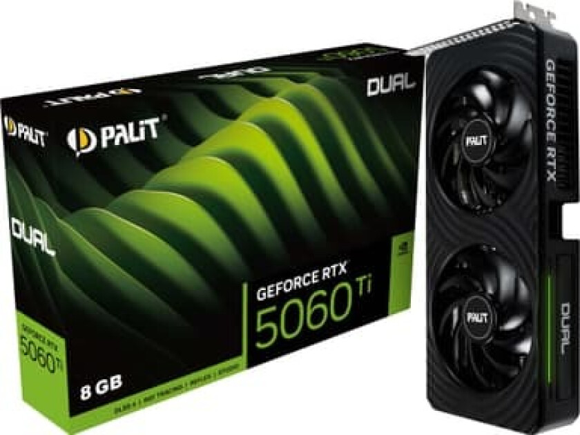 GeForce RTX 5060 Ti DUAL - 8GB GDDR7 RAM - Grafikkort