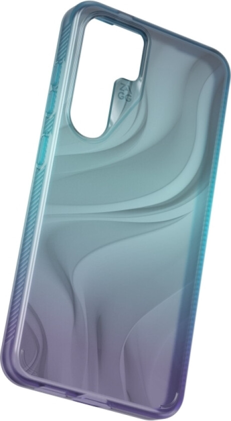 Zagg Milan - Baksidedeksel For Mobiltelefon - Med Rullebane-Inspirert Design - Grafen - Dyp Aurora - For Samsung Galaxy S24