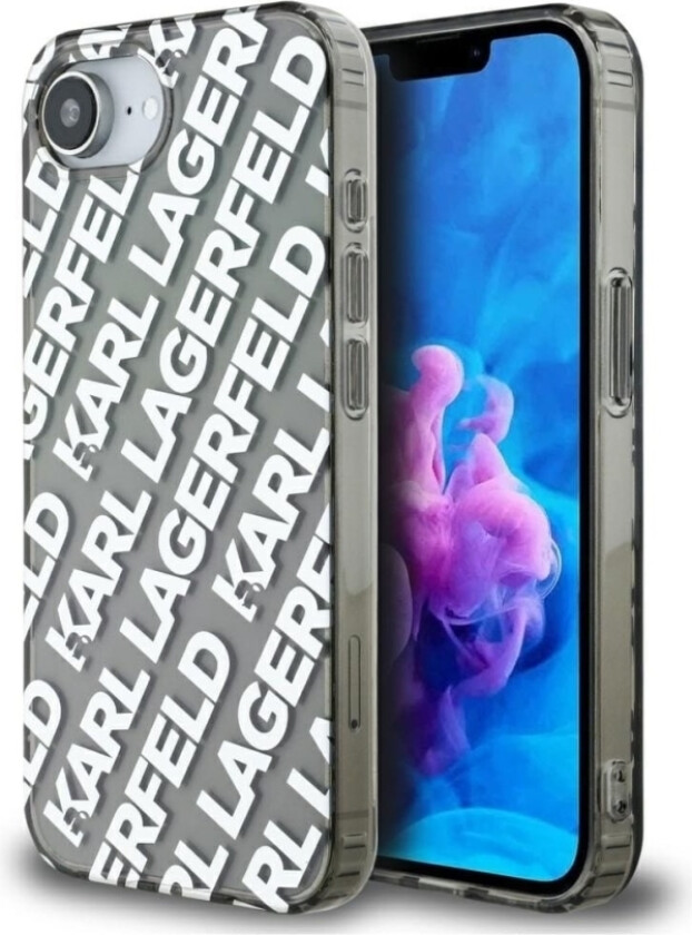 Etui Karl Lagerfeld Iml Repeat Logo Do Iphone 16E Srebrny