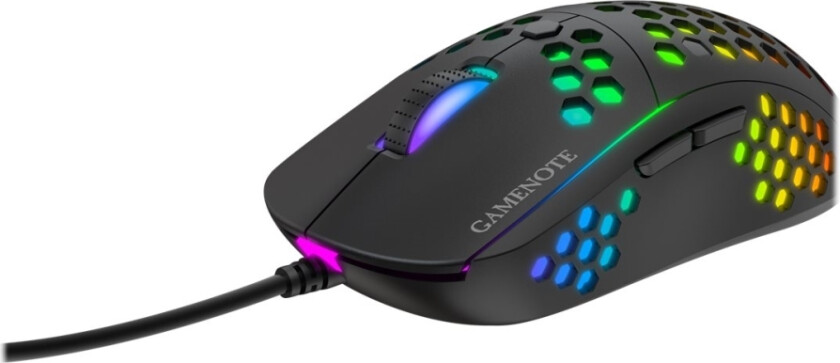 Gamenote Ms878 Advanced Gaming - Mus - 7 Knapper - Kablet - Usb - Svart, Hvit, Oransje, Rosa