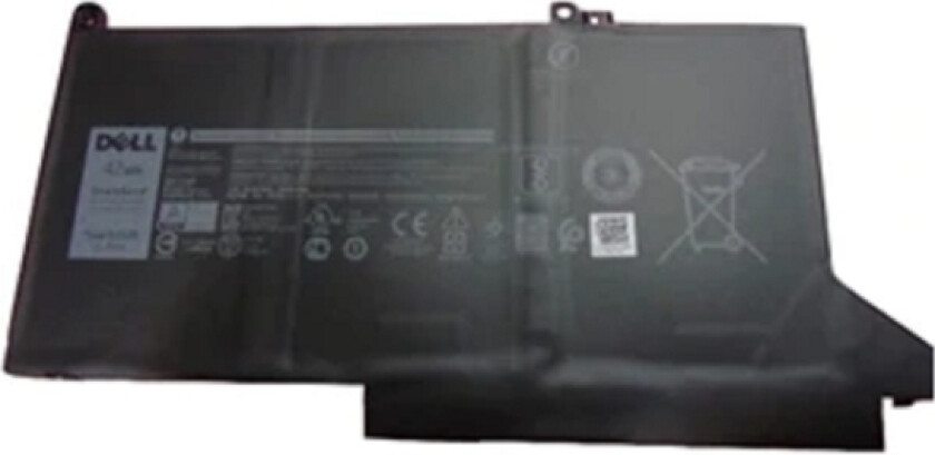 Primary Battery - Batteri Til Bærbar Pc - Litiumion - 3-Cellers - 42 Wh - For Latitude 7280, 7480