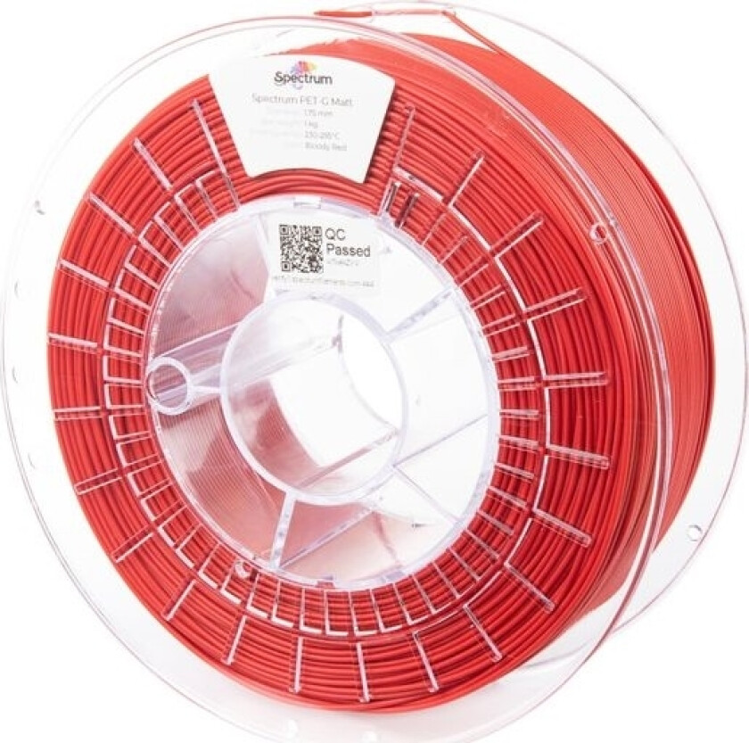 Spectrum Filament Petg Rød (Ral 3020)