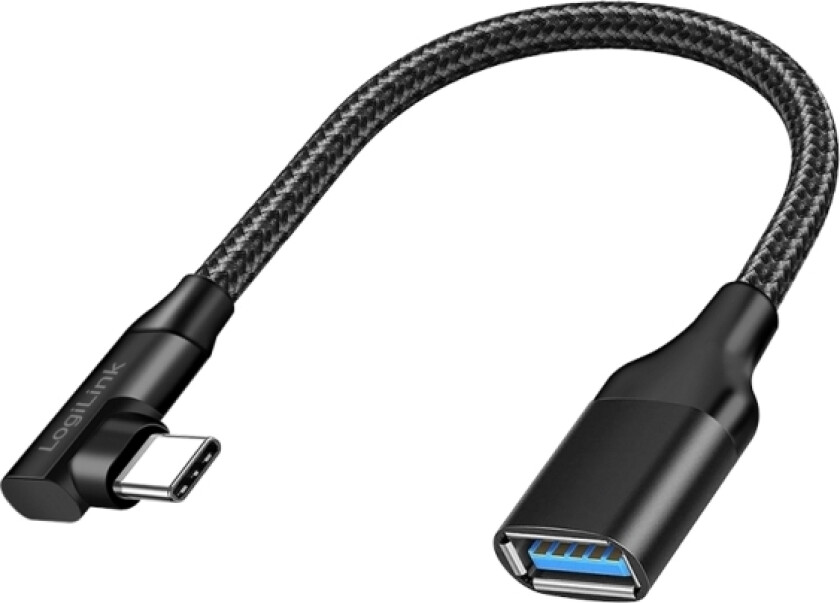 Logilink Cu0100, Usb Type-C, Usb Type-A, 0,2 M, Sort