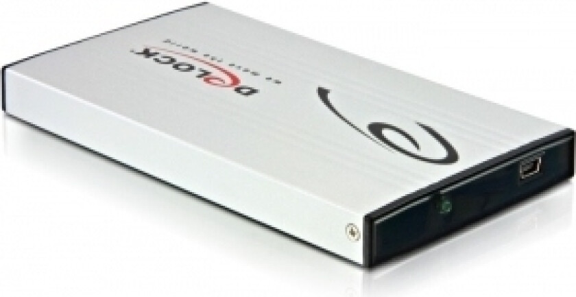 Delock 2.5" External Enclosure Sata Hdd To Usb 2.0 - Drevkabinett - 2.5" - Sata 3Gb/S - Usb 2.0
