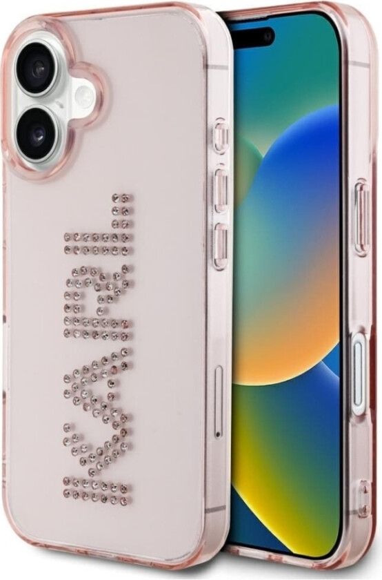 Etui Karl Lagerfeld Iml Rhinestones Logo Do Iphone 16 Róowy