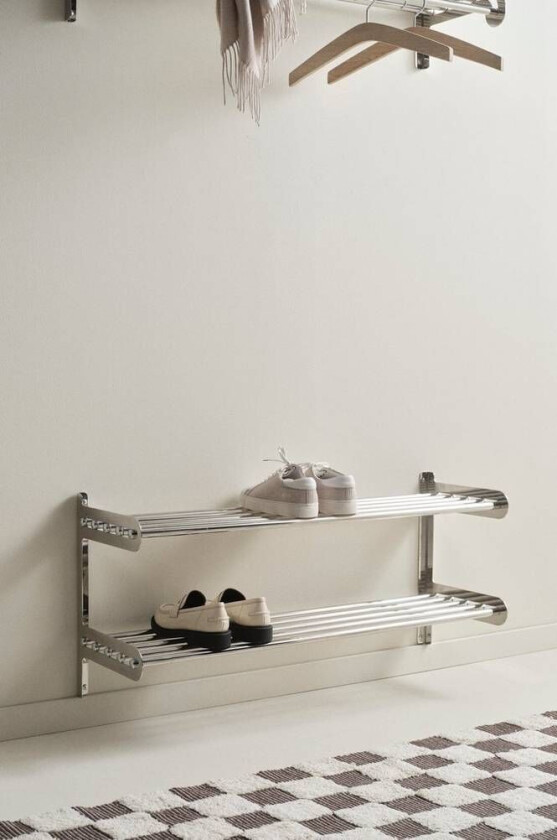 skohylle - 2 hyller Krom