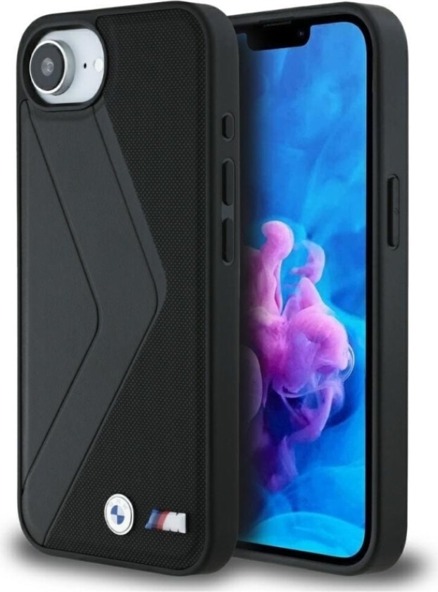 Case Bmw Oversized Stripes Magsafe For Iphone 16E Black