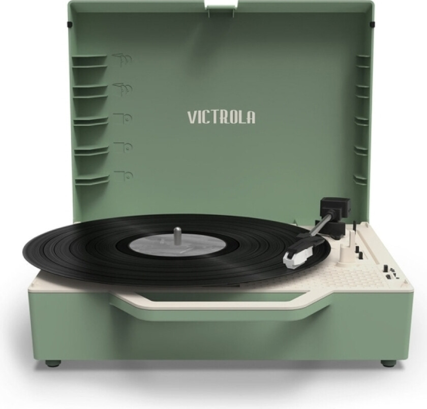 Re-Spin, Beltedrevet Platespiller, Grønn, 45 Rpm, Rotasjon, Strak Tonearm, 4 O