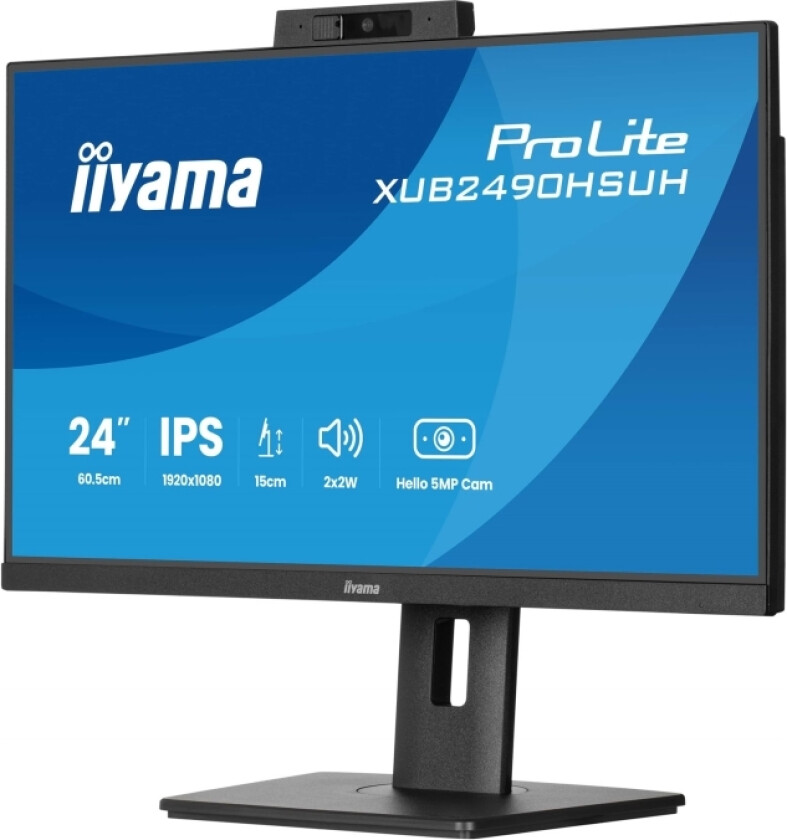 Prolite Xub2490hsuh-B2 - Led-Skjerm - 24" (23.8" Synlig) - 1920 X 1080 Full Hd (1080P) @ 100 Hz - Ips - 250 Cd/M² - 1300:1 - 4 Ms - Hdmi, Disp