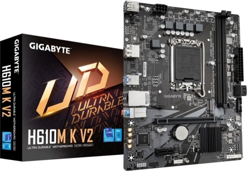 Gigabyte - Hovedkort - Micro Atx - Usb 3.2 Gen 1 - Innbygd Grafikk (Cpu Kreves) - Hd-Lyd (8-Kanalers)