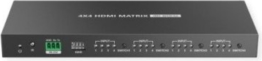 4K Hdmi Matrix Switch, 4 X 4, Mit Fernbedienung (14.99.3593)