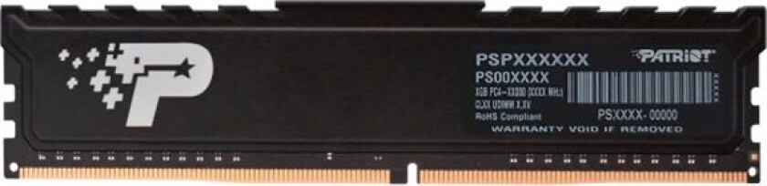 Patriot Signature Premium Line - Ddr4 - Sett - 16 Gb: 2 X 8 Gb - Dimm 288-Pin - 2800 Mhz / Pc5-44800 - Cl40 - 1.1 V - Ikke-Bufret - On-Die Ecc