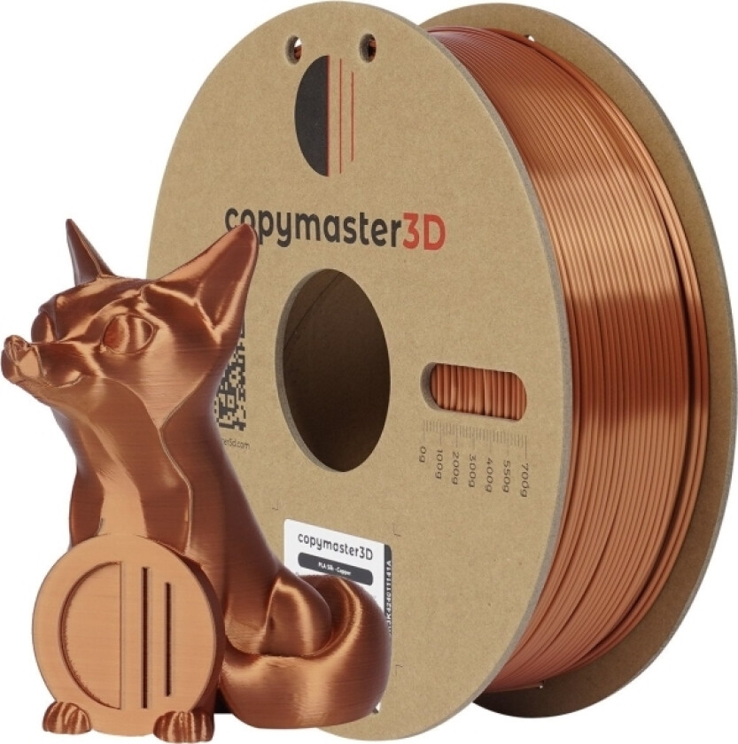 Copymaster3d Pla Silk Filament For 3D Printer, 1.75 Mm, Copper
