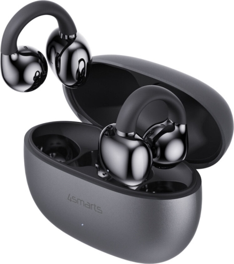 4Smarts 541387, True Wireless Stereo (Tws), Samtale/Musikk/Sport/Hverdag, 20 - 20000 Hz, 50 G, Hodetelefoner, Sort, Grå
