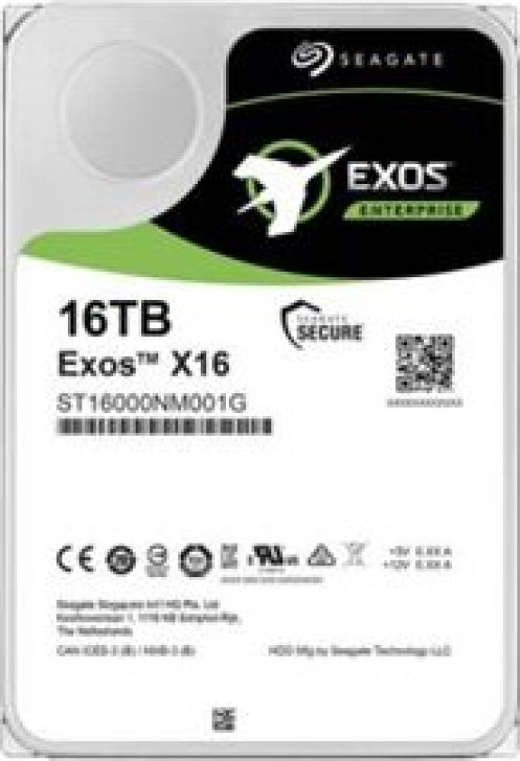 Exos X16 St16000nm002g - Harddisk - 16 Tb - Intern - Sas 12Gb/S - 7200 Rpm - Buffer: 256 Mb
