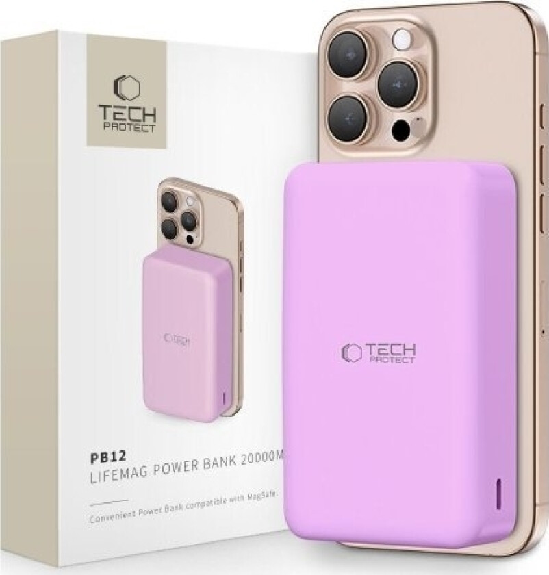 Pb12 Lifemag Magsafe Power Bank 20000Mah Lilac