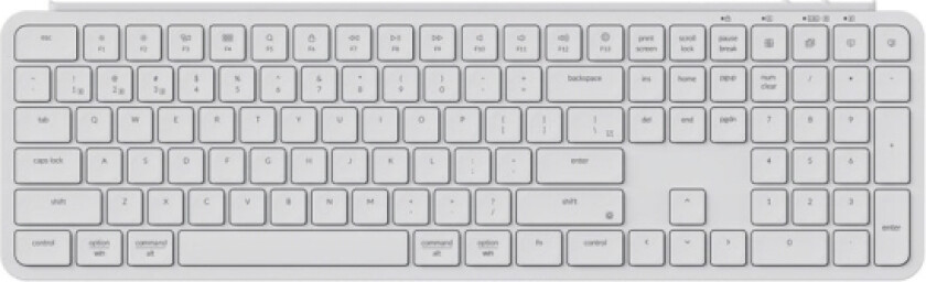 B6p-K8, Full Størrelse (100 Og), Trådløs, Usb + Rf Wireless + Bluetooth, Mekanisk Nøkkelbryter, Elfenben