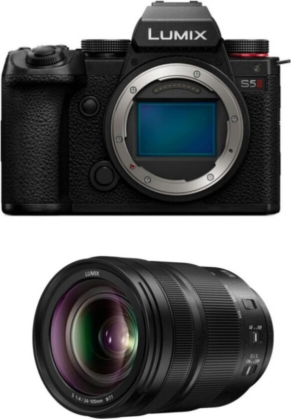 Aparat Panasonic Lumix S5 Ii + S 24-105 Mm F/4.0 (Dc-S5m2me)
