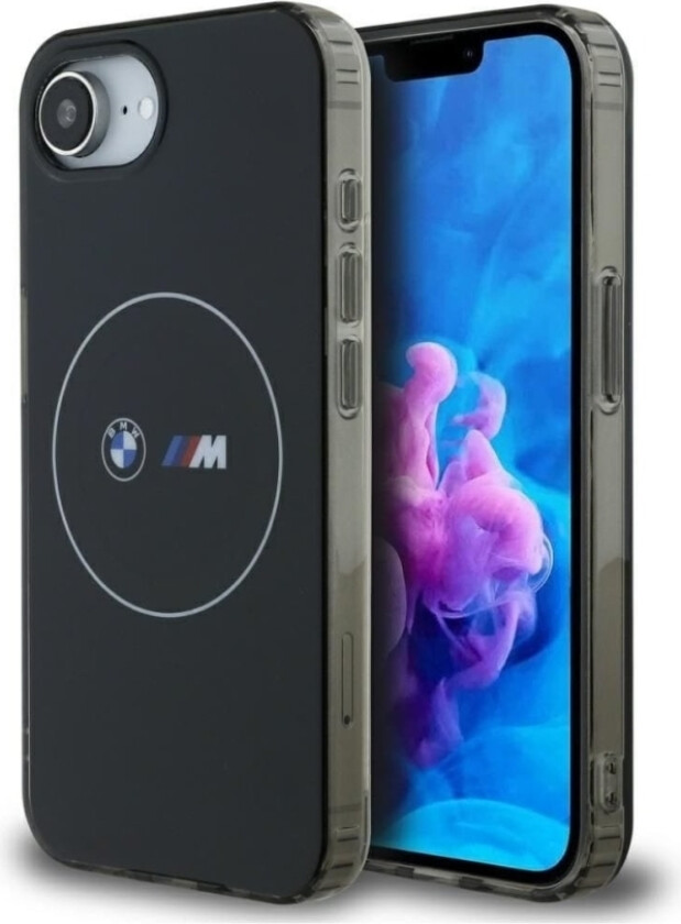Case Bmw Iml Metal White Circle Magsafe For Iphone 16E Black