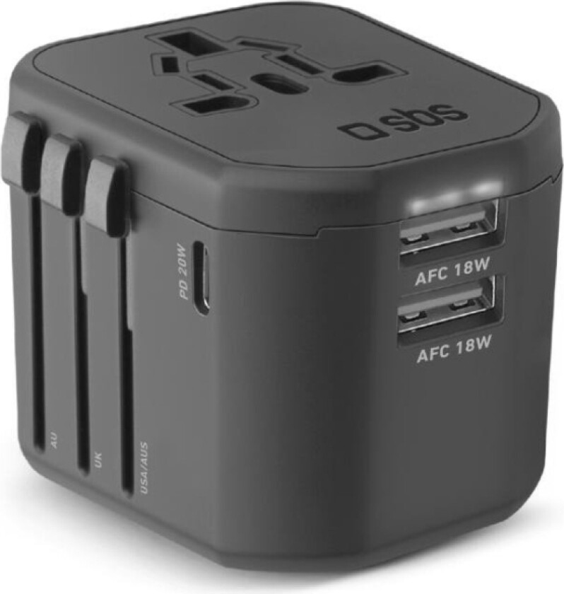 Sbs Universal Travel Adapter 18W (Eu/Uk/Us/Aus Plugg)