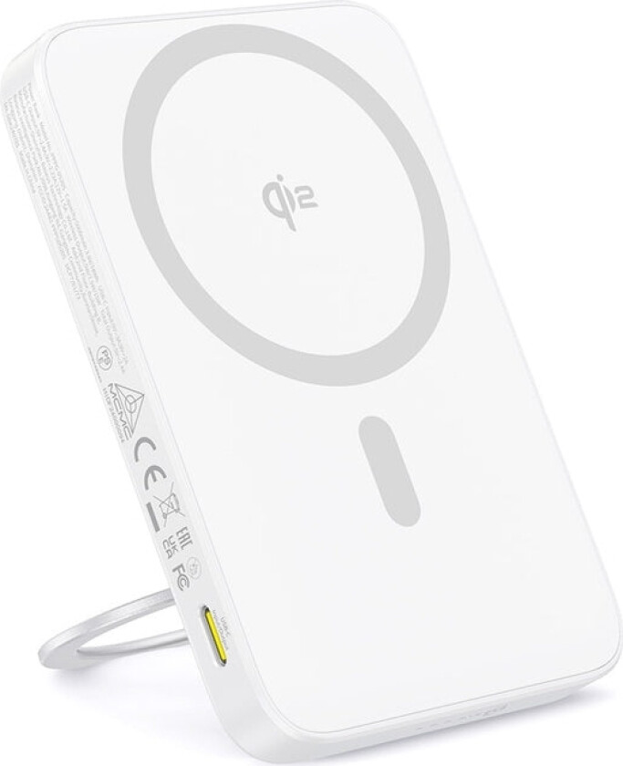 Picogo, 5000 Mah, Trådløs Lading, 20 W, Hvit