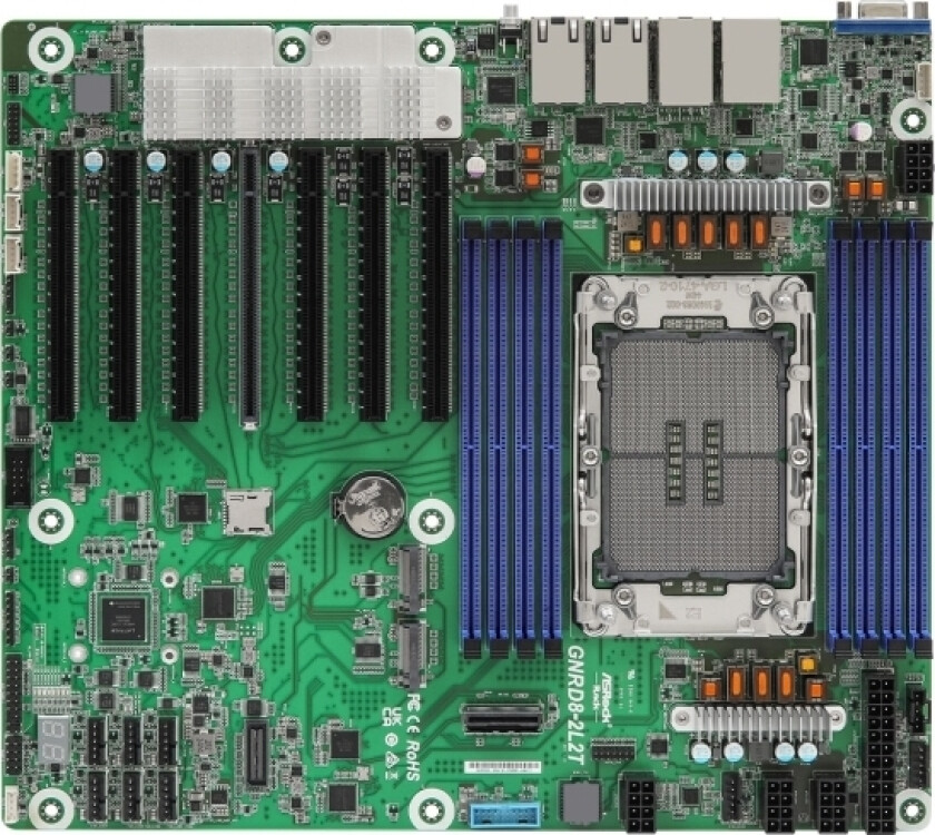 Asrock Gnrd8-2L2t, Intel, Intel® Xeon®, Ddr5-Sdram, 128 Gb, 1,1 V, 6400 Mhz