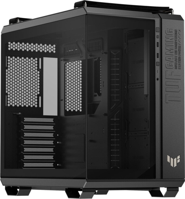 Asus Tuf Gaming Gt502 Horizon - Mid Tower Gaming - Atx - Sidepanel Med Vindu (Herdet Glass) - Ingen Strømforsyning - Klassisk Svart - Usb/Lyd